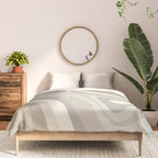 New Groove Liquid Swirl Abstract in Greige Comforter Gallery Image 3