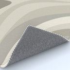 New Groove Liquid Swirl Abstract in Greige Rug Gallery Image 4