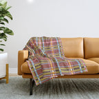 Autumn Tartan Charm Throw Blanket Gallery Image 1