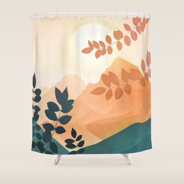 Morning in The Mountains Shower Curtain Gallery Image 1