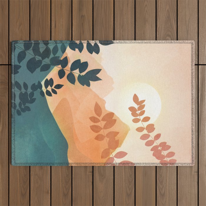Morning in The Mountains Outdoor Rug Gallery Image 1