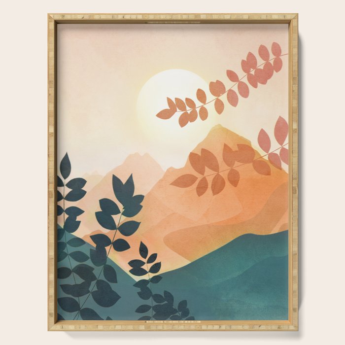 Morning in The Mountains Serving Tray Gallery Image 1