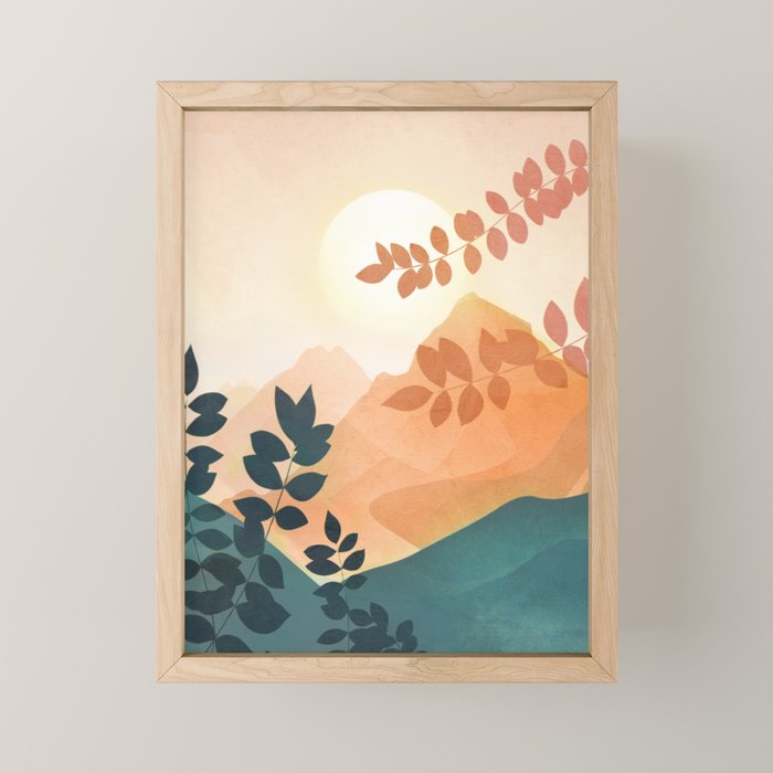 Morning in The Mountains Mini Art Print Gallery Image 1