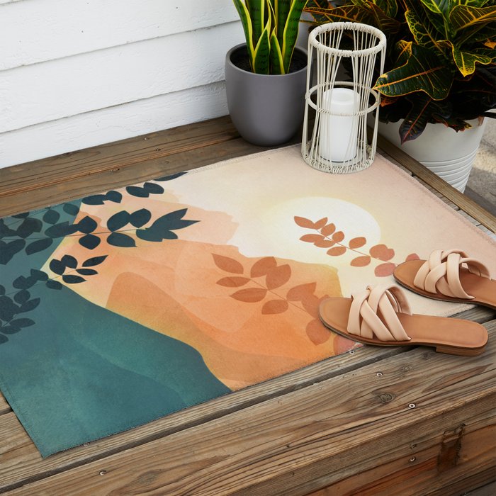 Morning in The Mountains Outdoor Rug Gallery Image 2