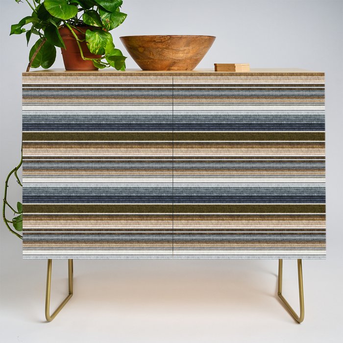 serape southwest stripe - cool natural tones Credenza Gallery Image 1