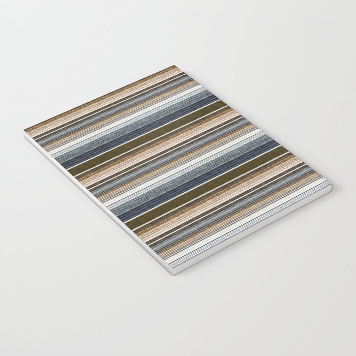 serape southwest stripe - cool natural tones Notebook Gallery Image 3