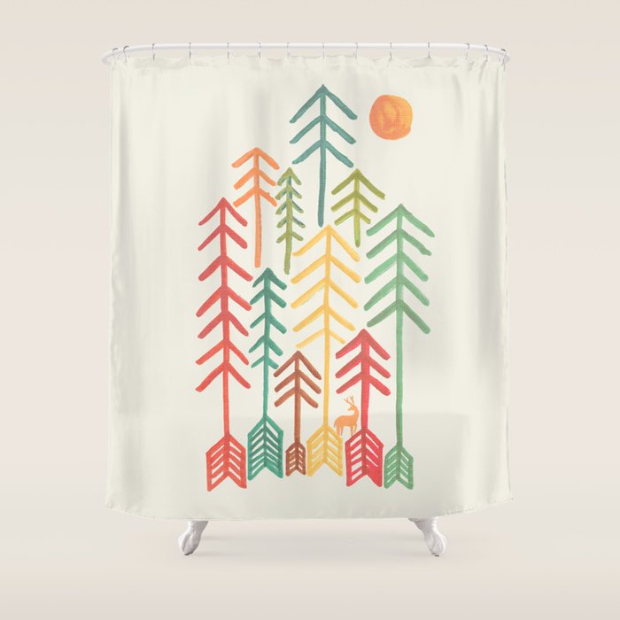 Arrow forest Shower Curtain Gallery Image 1