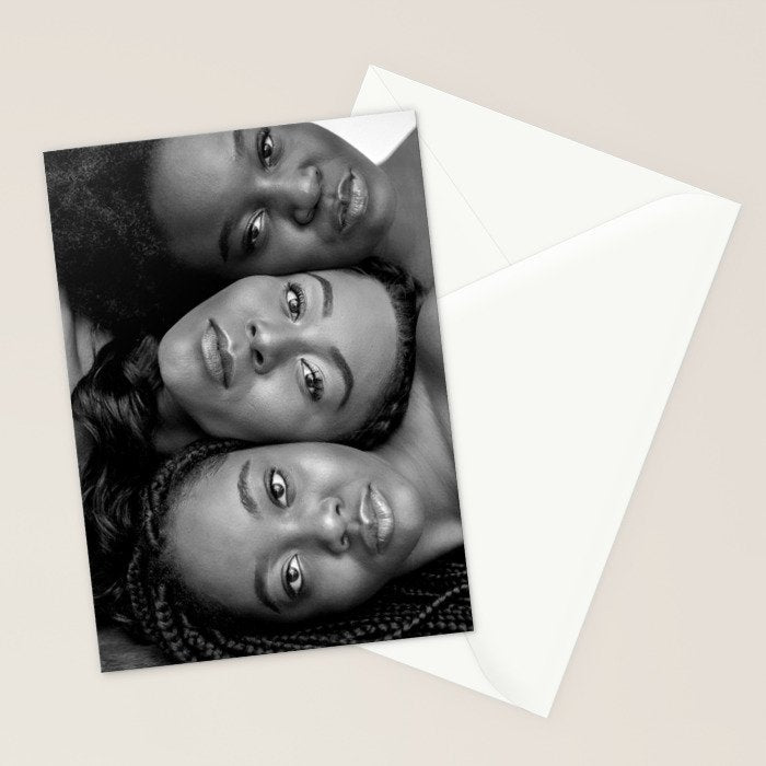 African American Women in black and white Stationery Card Gallery Image 2