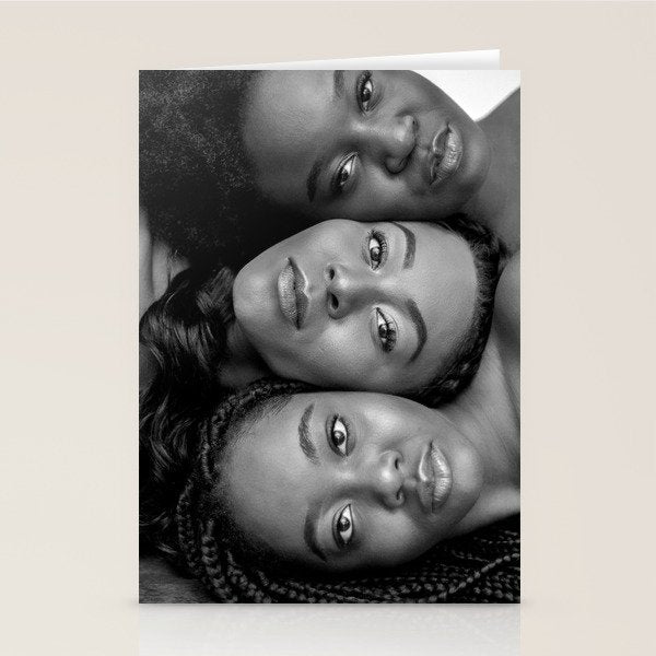 African American Women in black and white Stationery Card Gallery Image 2