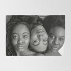 African American Women in black and white Rug Gallery Image 2