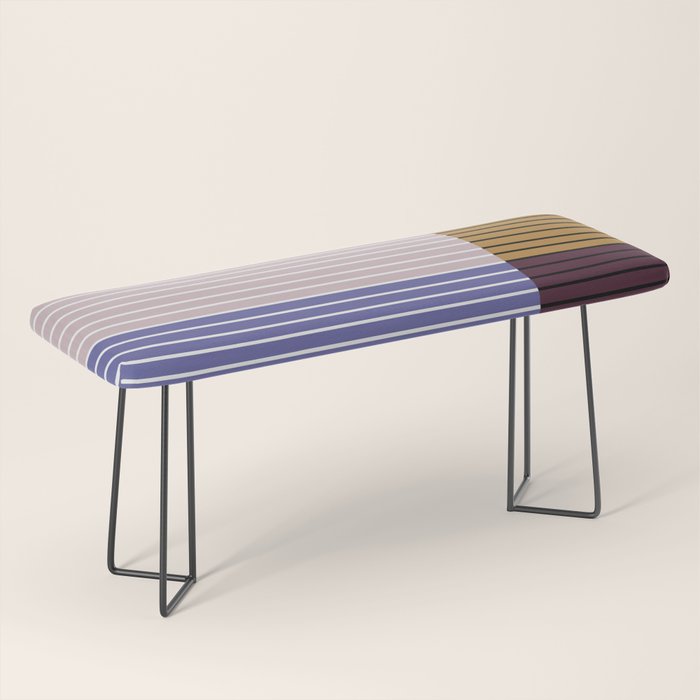 Color Block Line Abstract XX Bench Gallery Image 1