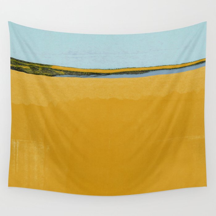 Where Blue Meets Gold Wall Tapestry Gallery Image 4