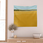 Where Blue Meets Gold Wall Tapestry Gallery Image 2