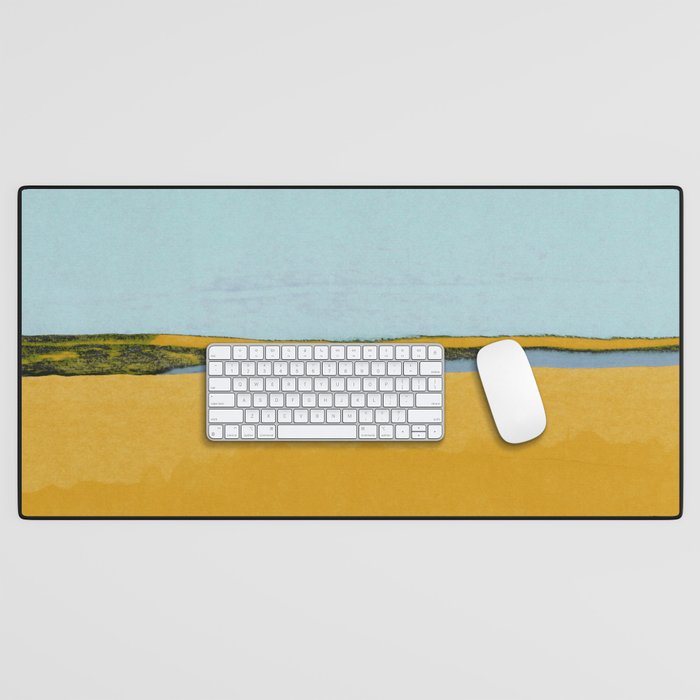 Where Blue Meets Gold Desk Mat Gallery Image 1