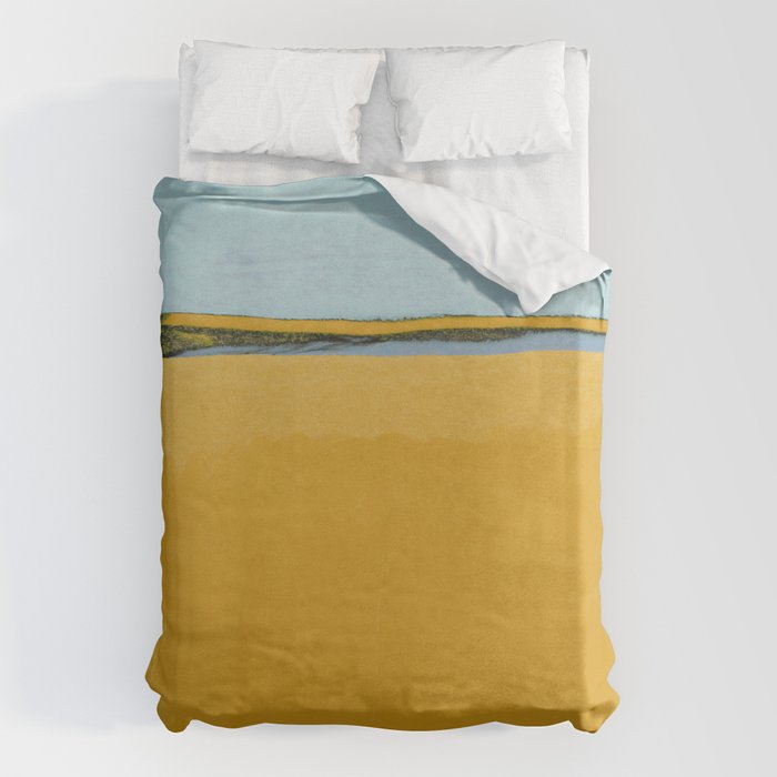 Where Blue Meets Gold Duvet Cover Gallery Image 1