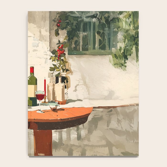 Rustic Holiday Courtyard Still Life Notebook Gallery Image 4