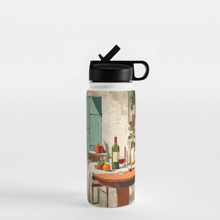 Rustic Holiday Courtyard Still Life Water Bottle Gallery Image 1
