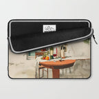 Rustic Holiday Courtyard Still Life Laptop Sleeve Gallery Image 2