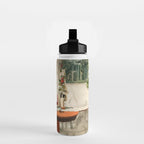 Rustic Holiday Courtyard Still Life Water Bottle Gallery Image 2