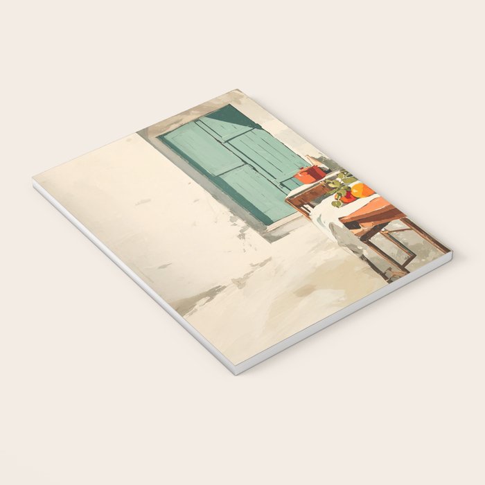 Rustic Holiday Courtyard Still Life Notebook Gallery Image 3