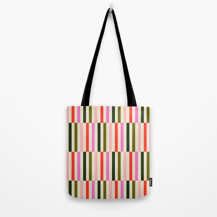 Holly Jolly Stripes Tote Bag Gallery Image 2