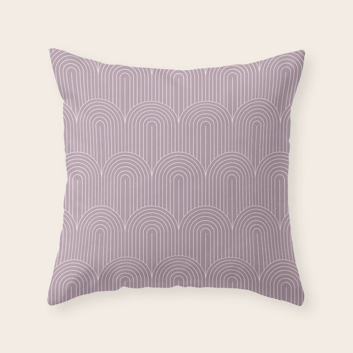 Art Deco Arch Pattern LII Throw Pillow Gallery Image 6