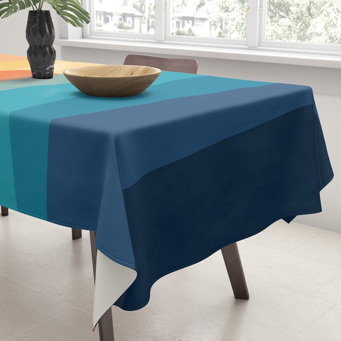 Abstract geometric sunrise Tablecloth Gallery Image 3