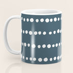 Spotted Mudcloth, Teal and White, Boho Prints Coffee Mug Gallery Image 3