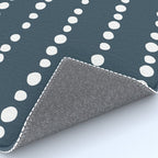 Spotted Mudcloth, Teal and White, Boho Prints Rug Gallery Image 4