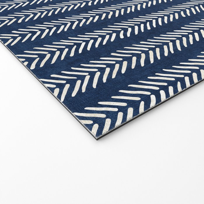 Small Navy Arrowheads Welcome Mat Gallery Image 2