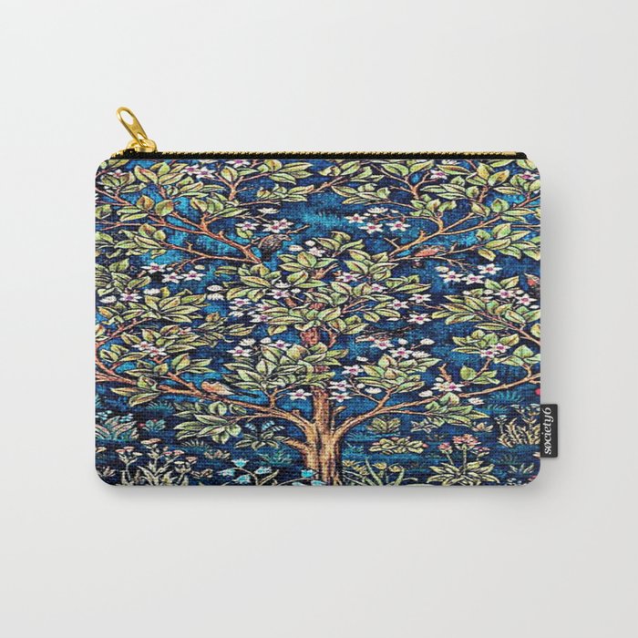 William Morris Tree Of Life, Morris floral, No,3. Carry All Pouch Gallery Image 1