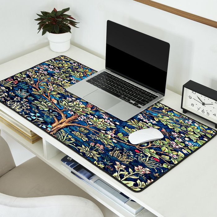 William Morris Tree Of Life, Morris floral, No,3. Desk Mat Gallery Image 2