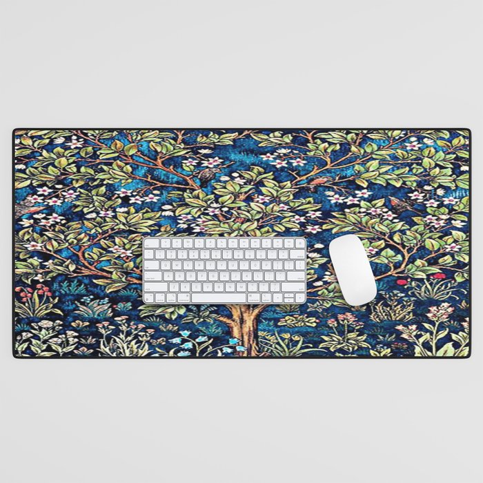 William Morris Tree Of Life, Morris floral, No,3. Desk Mat Gallery Image 1