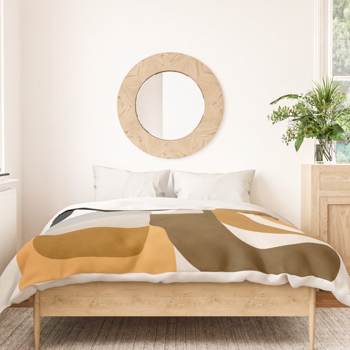 Modern Abstract Shapes 111 Duvet Cover Gallery Image 3