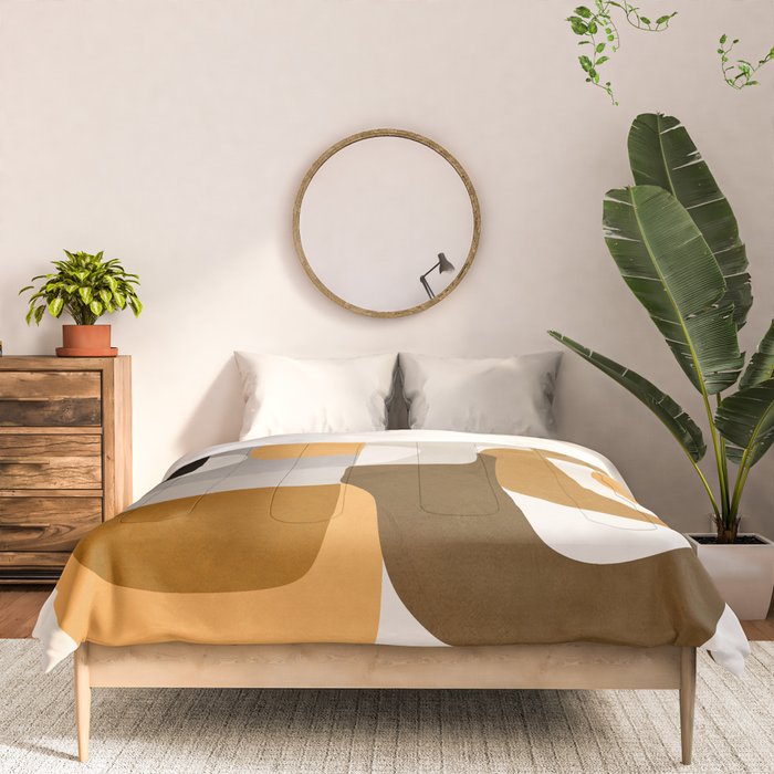 Modern Abstract Shapes 111 Comforter Gallery Image 3