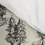 Black Alien Abduction Toile De Jouy Pattern Comforter Gallery Image 4