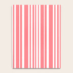Classic Stripes XXXII - Coral Pink Notebook Gallery Image 4
