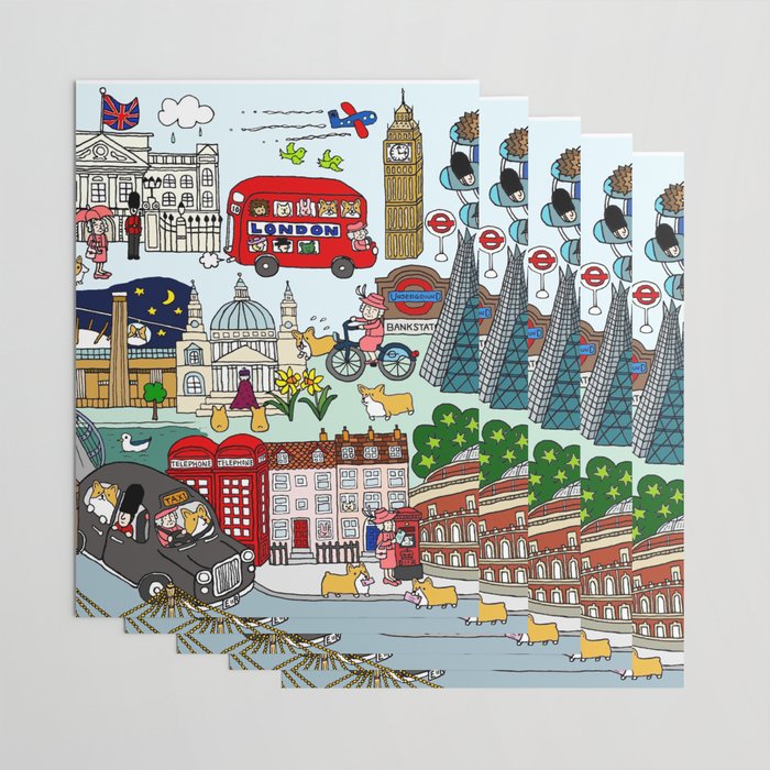 The Queen's London Day Out Wrapping Paper Gallery Image 3