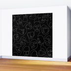 Face Lace Wall Mural Gallery Image 2