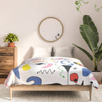 Surealism Art Miro Style Pattern Comforter Gallery Image 3