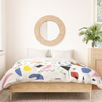 Surealism Art Miro Style Pattern Duvet Cover Gallery Image 3