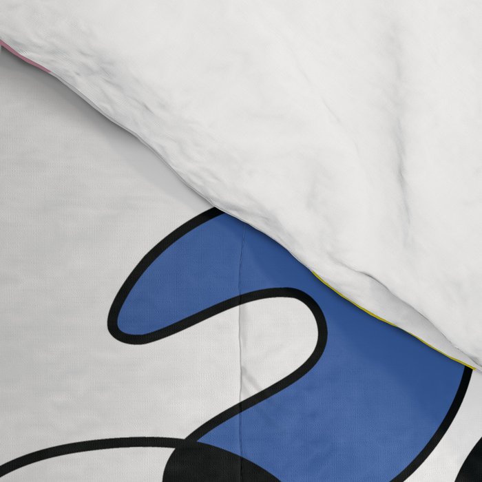 Surealism Art Miro Style Pattern Comforter Gallery Image 4