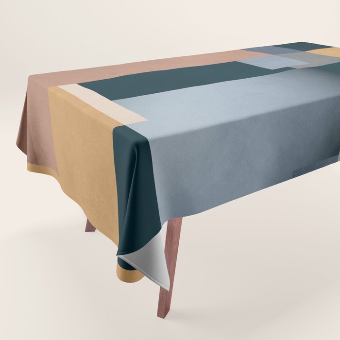 Modern Abstraction Mocha Mousse 5 Tablecloth Gallery Image 1
