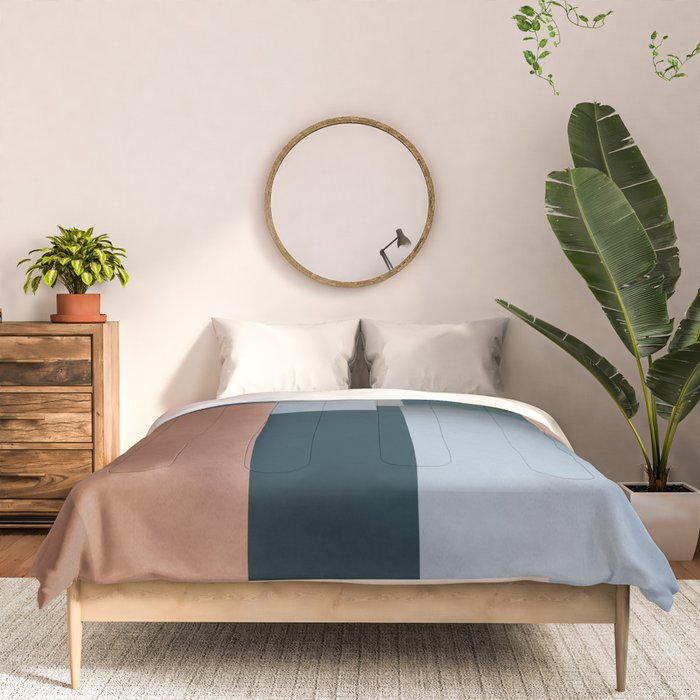Modern Abstraction Mocha Mousse 5 Comforter Gallery Image 3