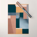 Modern Abstraction Mocha Mousse 5 Wrapping Paper Gallery Image 1