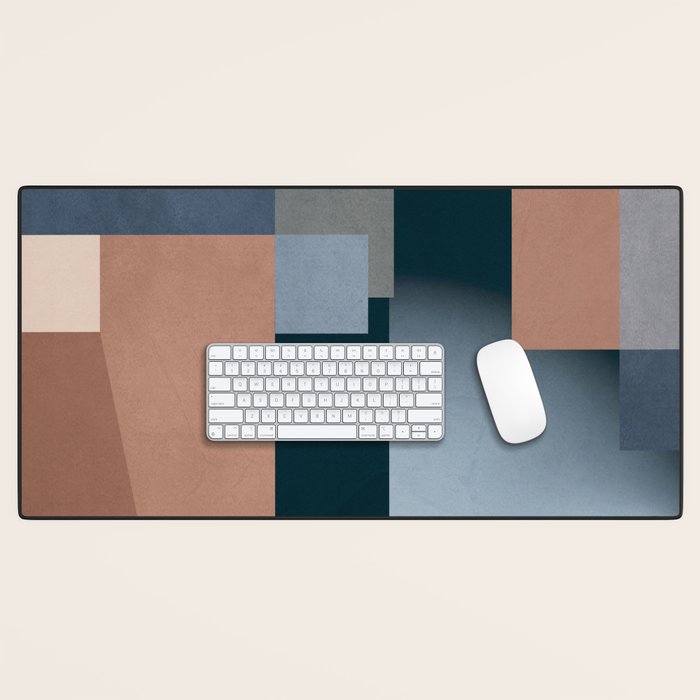 Modern Abstraction Mocha Mousse 5 Desk Mat Gallery Image 1