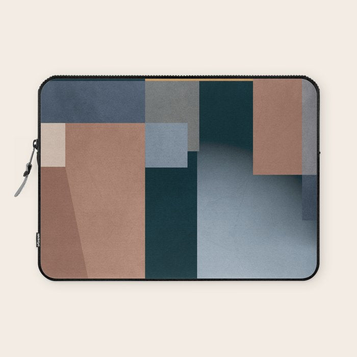 Modern Abstraction Mocha Mousse 5 Laptop Sleeve Gallery Image 1