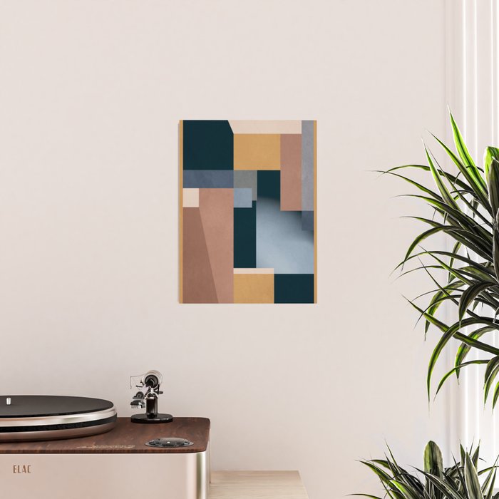 Modern Abstraction Mocha Mousse 5 Poster Gallery Image 2