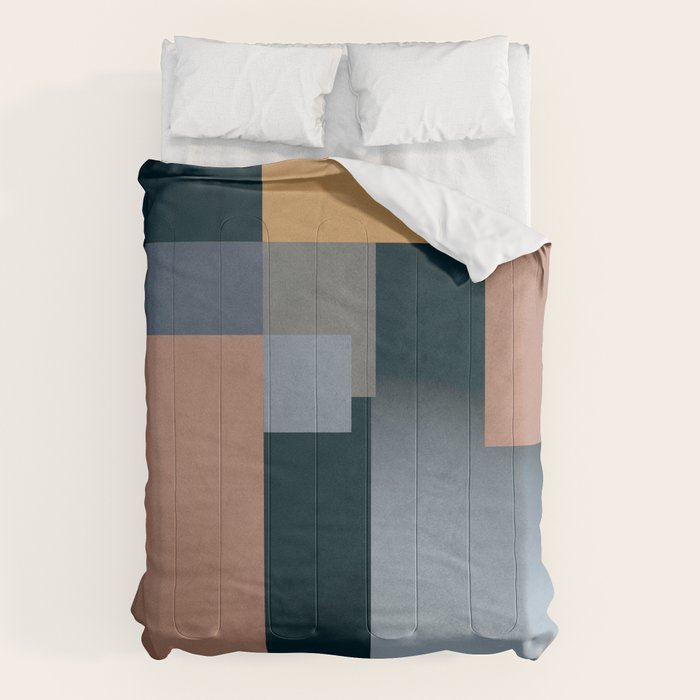 Modern Abstraction Mocha Mousse 5 Comforter Gallery Image 6