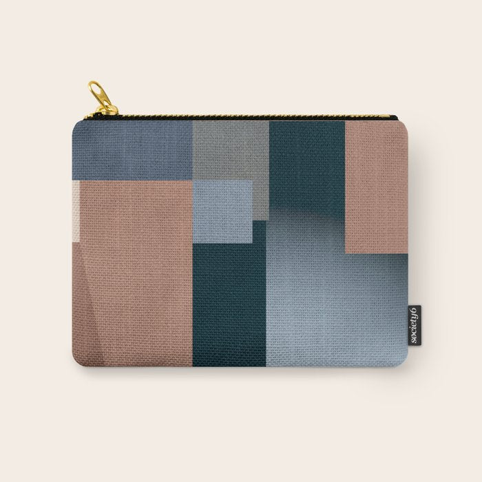 Modern Abstraction Mocha Mousse 5 Carry All Pouch Gallery Image 1